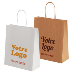 Sac poignées ficelles en repiquage