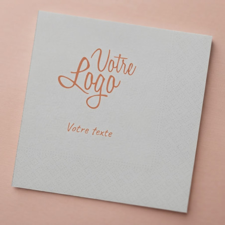Serviette ouatée pliage 1/4 blanc