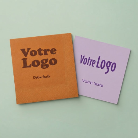 Serviette ouatée pliage 1/4 coloré